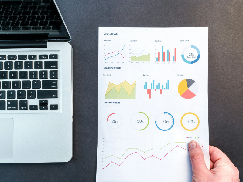 Graphs measuring the success of an international SEO strategy